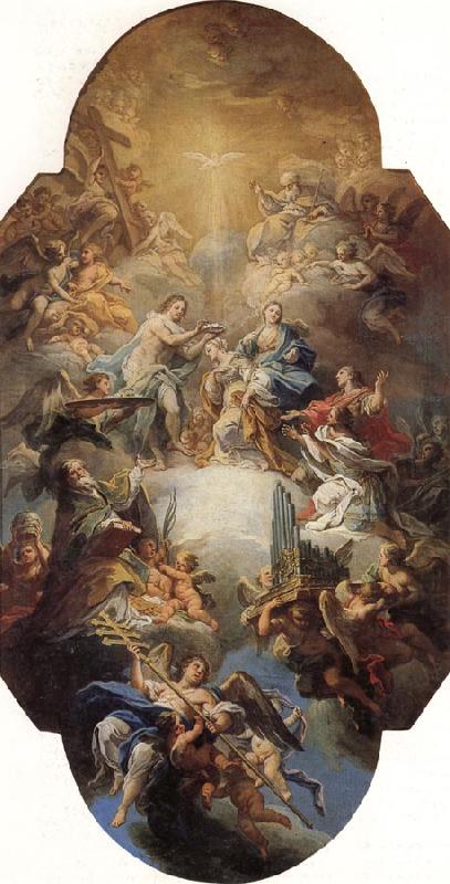 Sebastiano Conca The Glorification of St.Cecilia Germany oil painting art